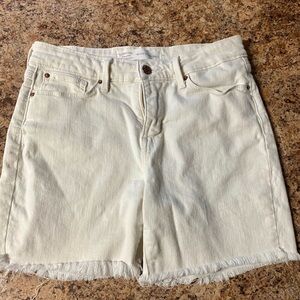 Levi's Off-White Jean Shorts